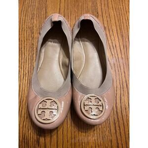 Tory‎ Burch Nude Flats Sz 5.5
